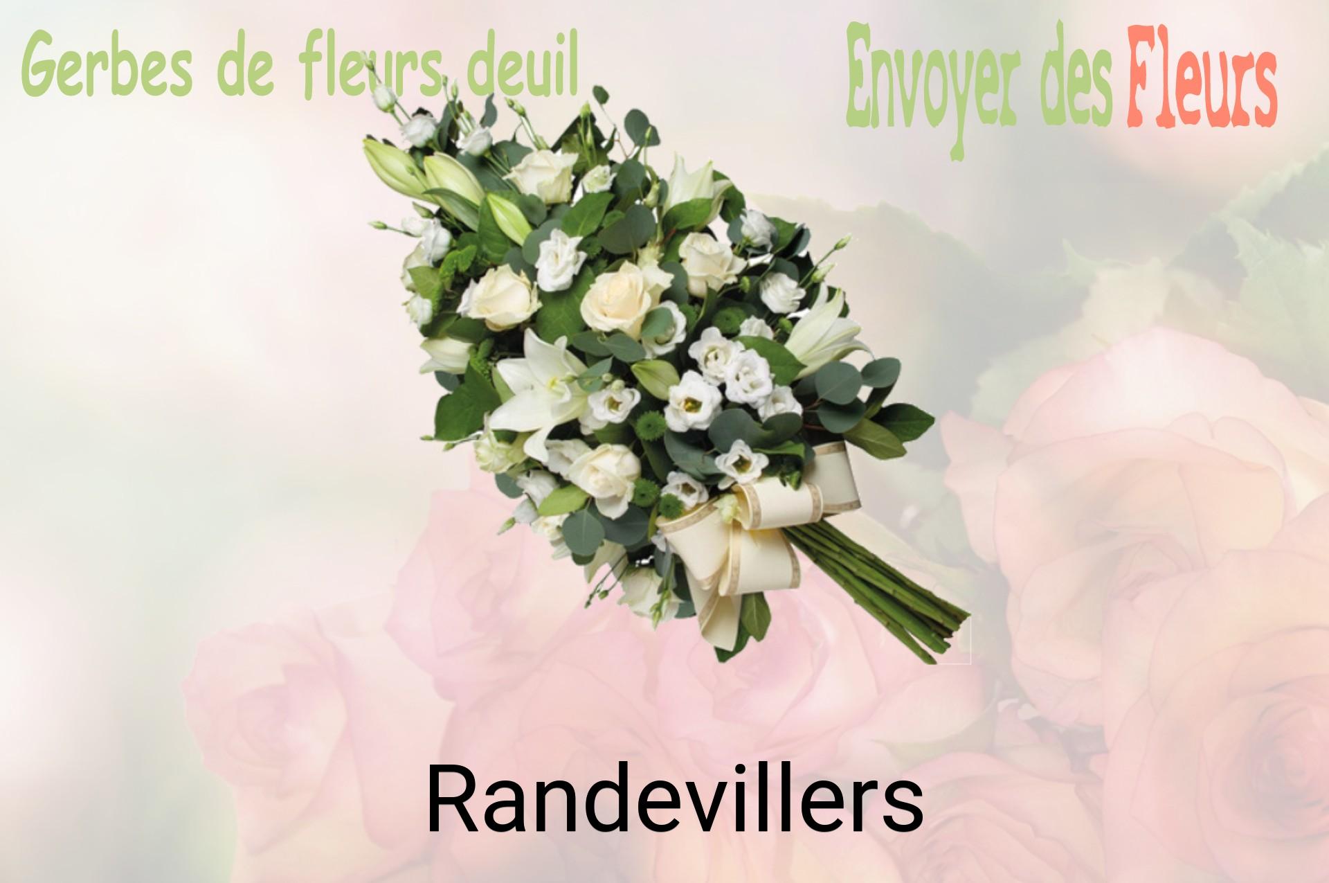Gerbe de fleurs de deuil livrée à Randevillers